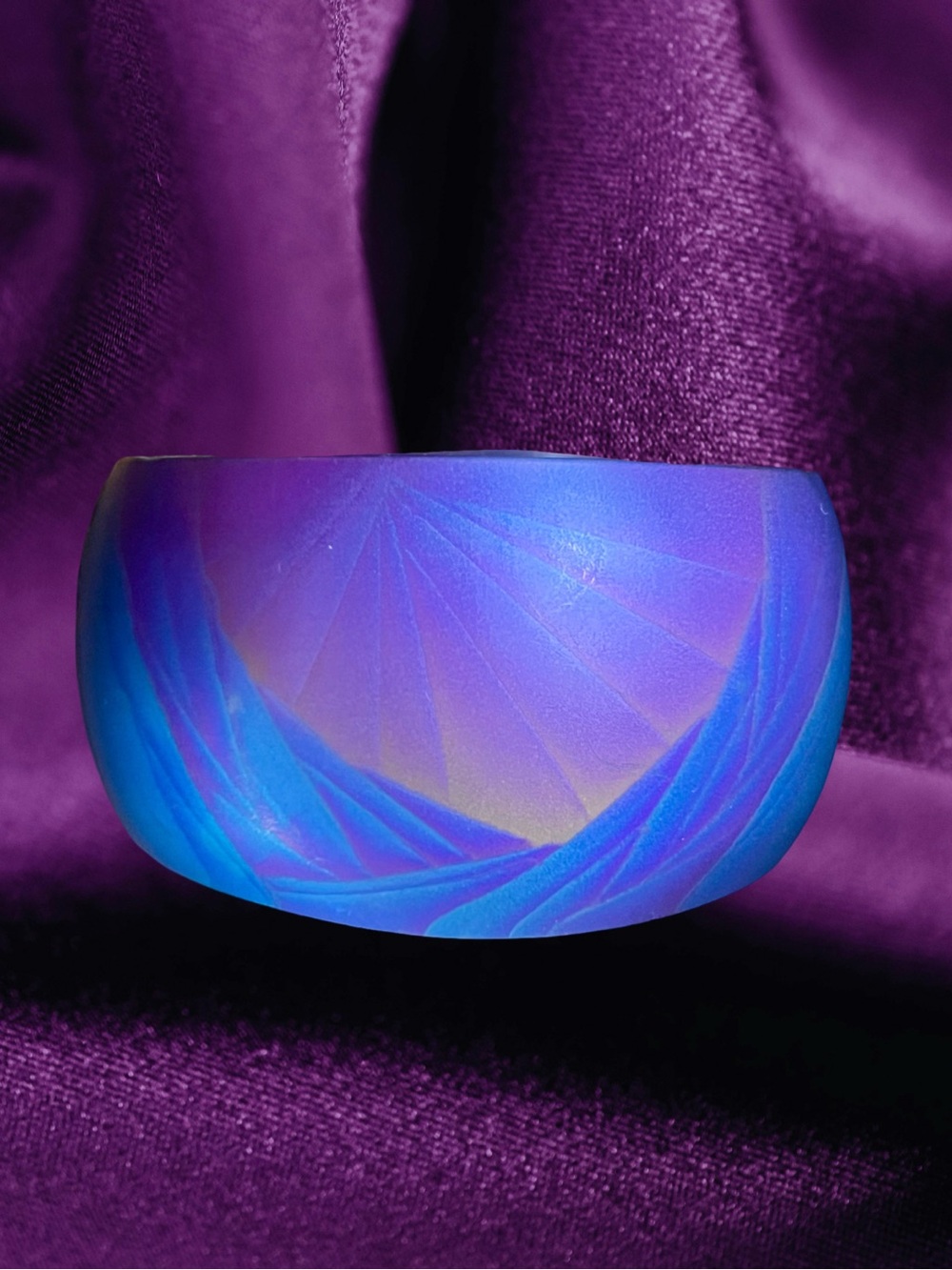 Rare Early 80’s Holly Yashi wide Niobium Cuff Size Small 6.5”
